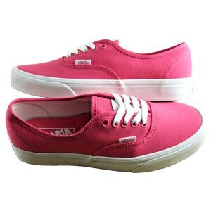 Vans Authentic Women's Honeysuckle Pink White Canvas Lace Up shoes Sizes NIB